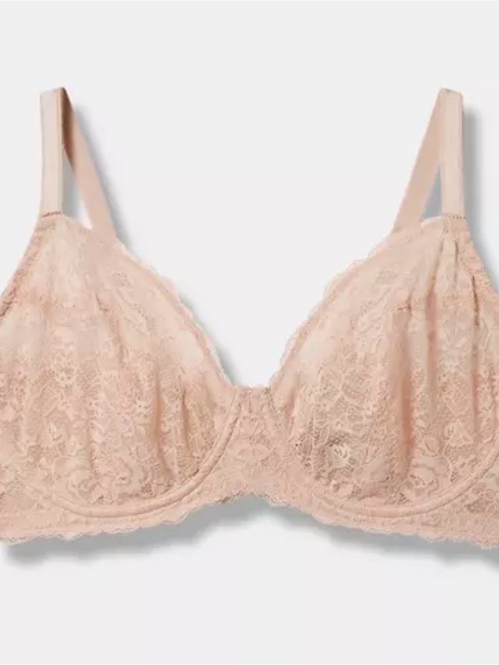 Torrid Lace Underwire Bra in Light Blush New 44b